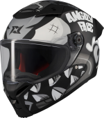 AXXIS FENIX ANGRY FACE B2 BLACK GREY MATT - Görsel 2