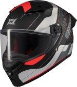 Axxis Fenix Ork Mat Siyah Kırmızı Motor Kaskı - Görsel 2