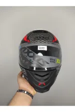 Axxis Eagle Sv Snake Matt Grey Full Face Motosiklet Kaskı ( L - XL )