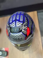 Axxis Eagle Sv Snake Matt Grey Full Face ( L - XL ) - Görsel 2