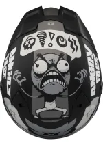 AXXIS FENIX ANGRY FACE B2 BLACK GREY MATT - Görsel 4