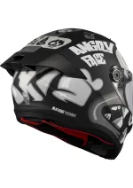 AXXIS FENIX ANGRY FACE B2 BLACK GREY MATT - Görsel 6