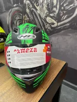 HD FULL FACE YEŞİL SİYAH KASK - Görsel 7