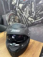 Axxis Mat Siyah Motosiklet Kaskı - Görsel 10