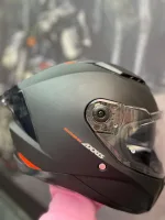 Axxis Mat Siyah Motosiklet Kaskı - Görsel 4