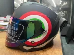 Jk Gökkuşağı Vizör Yarım Kask - Görsel 8