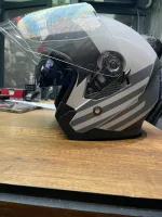 Jk Güneş Vizörlü Açık Motosiklet Kaskı - Görsel 3