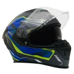 GP MY HELMET MKS001-EGBY Yarış Spoiler Güneş Vizörlü Şeffaf Full Face Motosiklet Kaskı - Görsel 4
