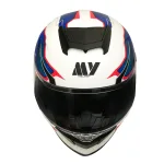 GP MY HELMET MKS001-WBR Yarış Spoiler Güneş Vizörlü Şeffaf Full Face Motosiklet Kaskı - Görsel 2