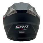 CRN ÇENE AÇILIR VİZÖRLÜ KASK MAT SİYAH - Görsel 2