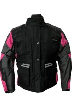 Venom Tourex Lady Bayan Motosiklet Montu 3 Katlı Siyah Pembe - Görsel 3